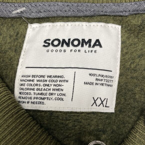 Sonoma Supersoft Sweater Fleece Long Sleeve Full-Zip Men's 2XL - MSRP: $48 - Picture 5 of 16